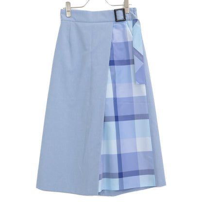 BLUE LABEL CRESTBRIDGE ブルーレーベルクレストブリッジ 25年製 ﾗｲﾄﾌﾞﾙｰ ﾊｲｶｳﾝﾄﾅﾉﾊﾟｰｼｬﾙﾁｪｯｸｶﾞｳﾁｮﾊﾟﾝﾂ ボトムス 36