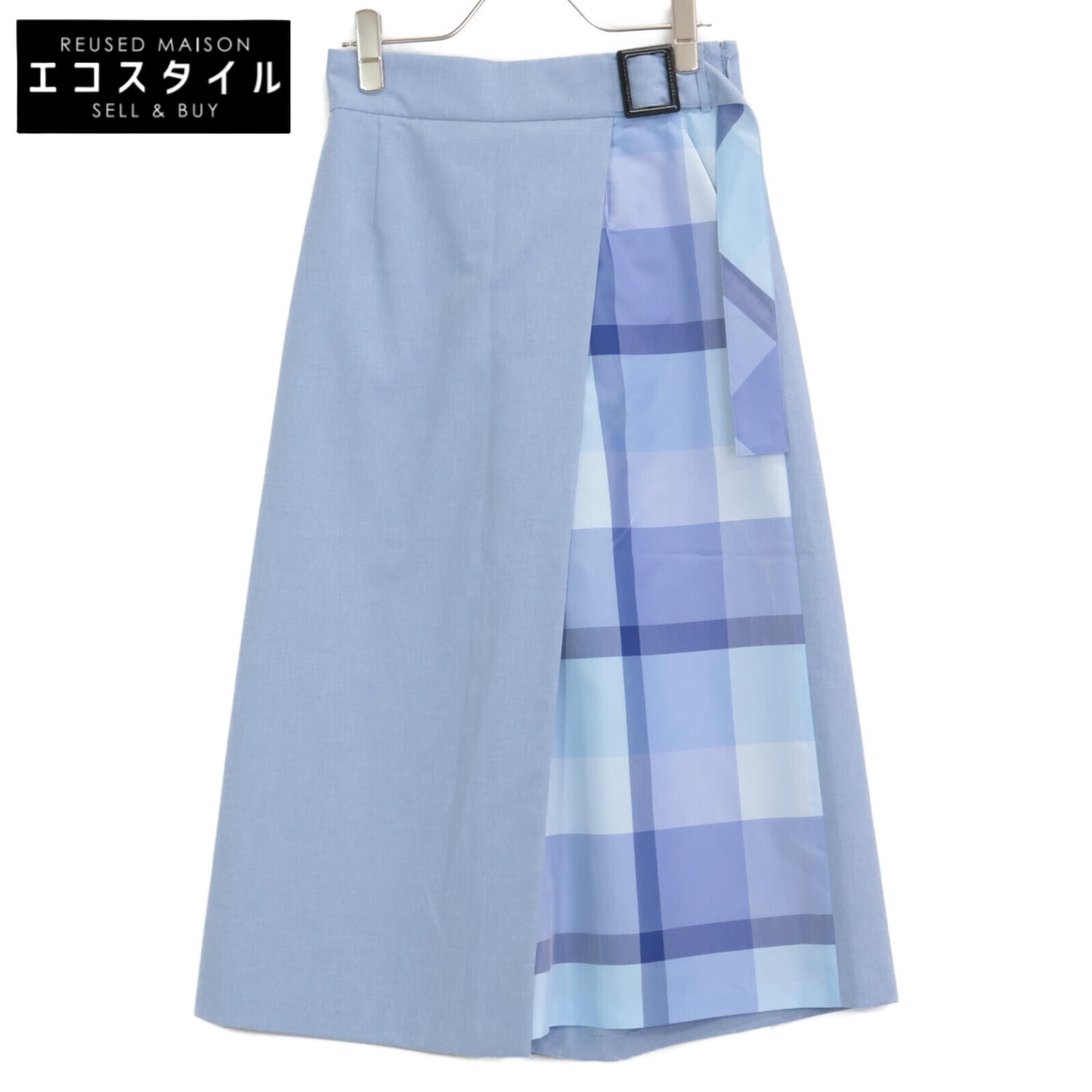 BLUE LABEL CRESTBRIDGE ブルーレーベルクレストブリッジ 25年製 ﾗｲﾄﾌﾞﾙｰ ﾊｲｶｳﾝﾄﾅﾉﾊﾟｰｼｬﾙﾁｪｯｸｶﾞｳﾁｮﾊﾟﾝﾂ ボトムス 36