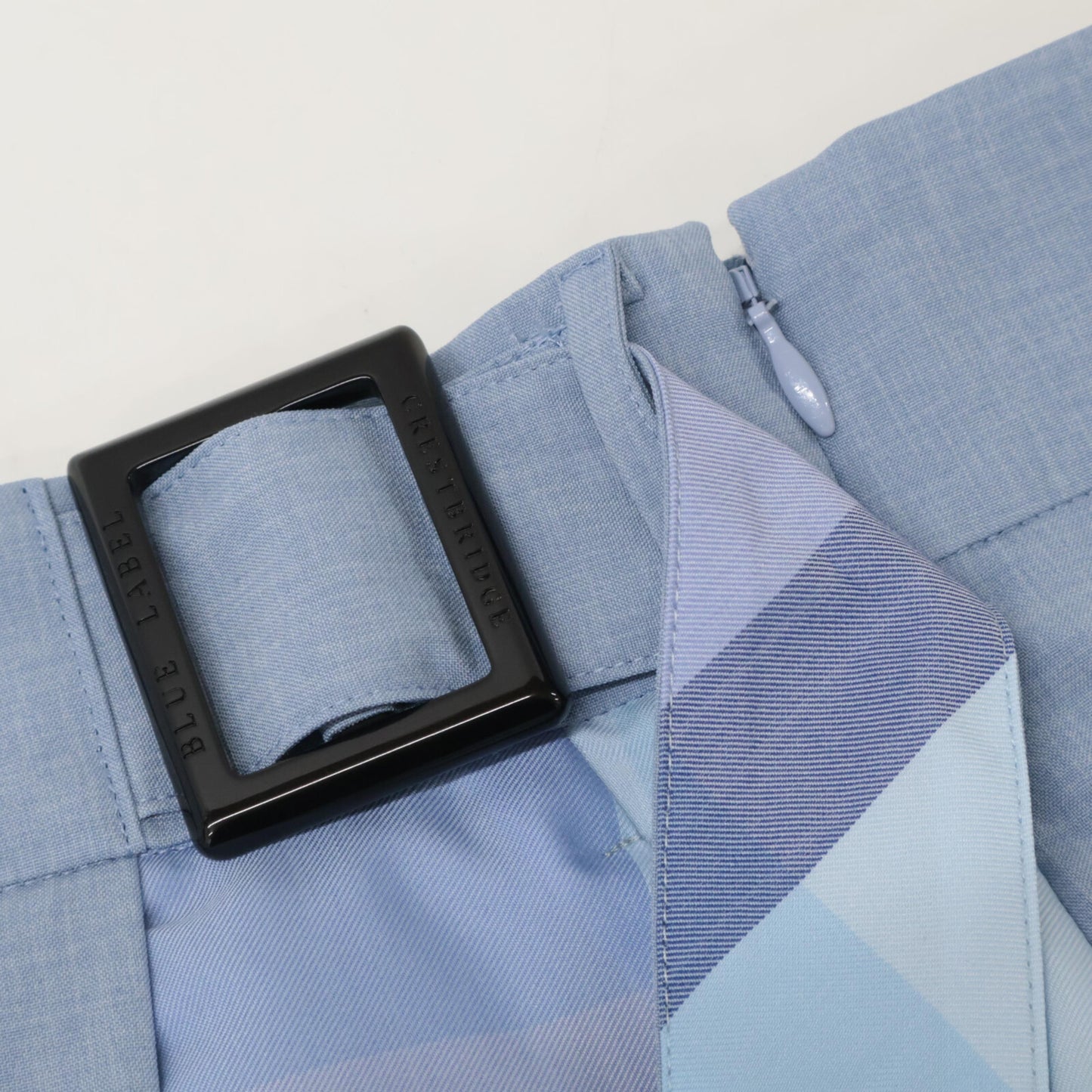 BLUE LABEL CRESTBRIDGE ブルーレーベルクレストブリッジ 25年製 ﾗｲﾄﾌﾞﾙｰ ﾊｲｶｳﾝﾄﾅﾉﾊﾟｰｼｬﾙﾁｪｯｸｶﾞｳﾁｮﾊﾟﾝﾂ ボトムス 36