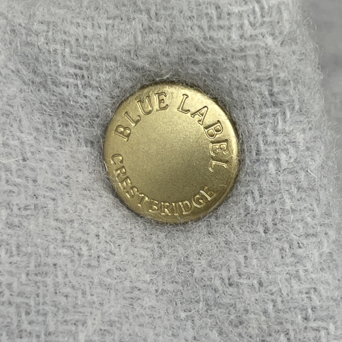 BLUE LABEL CRESTBRIDGE ブルーレーベルクレストブリッジ 24年製 ｸﾞﾚｰ ｸﾚｽﾄﾌﾞﾘｯｼﾞﾁｪｯｸﾄｰﾅﾙ ﾘﾊﾞｰｼﾌﾞﾂﾀﾞﾌﾞﾙﾌｪｲｽｼｮｰﾄｺｰﾄ コート 36