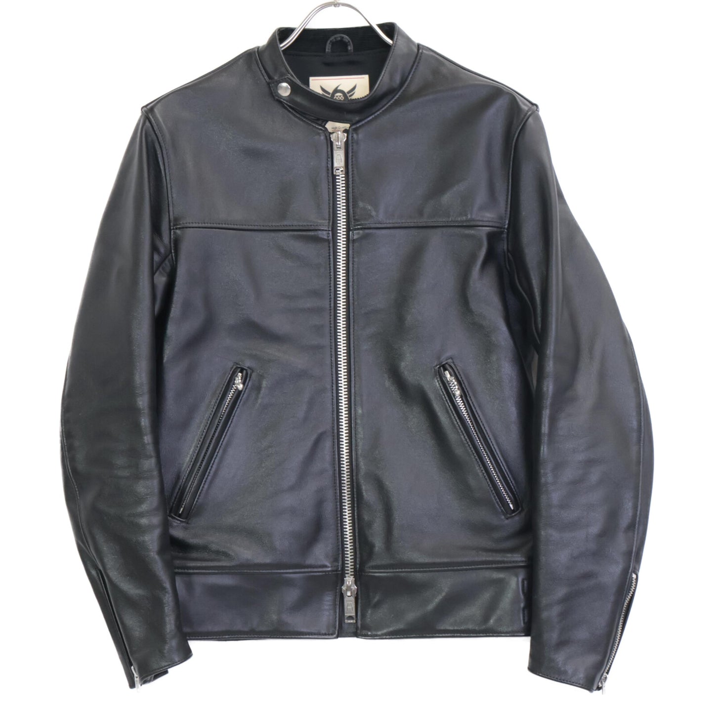 666 666トリプルシックス LJM-21TF ﾌﾞﾗｯｸ ﾏﾝﾀﾞﾘﾝｶﾗｰ ｽﾃｱﾊｲﾄﾞ ｼﾝｸﾞﾙﾗｲﾀﾞｰｽ ﾀｲﾄﾌｨｯﾄ ｼﾝｸﾞﾙﾗｲﾀﾞｰｽ ｼﾞｬｹｯﾄ ジャケット 34