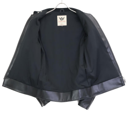 666 666トリプルシックス LJM-21TF ﾌﾞﾗｯｸ ﾏﾝﾀﾞﾘﾝｶﾗｰ ｽﾃｱﾊｲﾄﾞ ｼﾝｸﾞﾙﾗｲﾀﾞｰｽ ﾀｲﾄﾌｨｯﾄ ｼﾝｸﾞﾙﾗｲﾀﾞｰｽ ｼﾞｬｹｯﾄ ジャケット 34