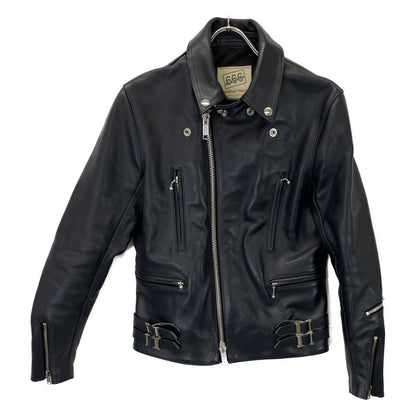 666 666トリプルシックス LJM-1TF ﾈｲﾋﾞｰ ｽﾃｱﾊｲﾄﾞ ﾀｲﾄﾌｨｯﾄ ｻｲﾄﾞﾍﾞﾙﾄﾗｲﾀﾞｰｽｼﾞｬｹｯﾄ ジャケット 34