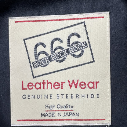 666 666トリプルシックス LJM-1TF ﾈｲﾋﾞｰ ｽﾃｱﾊｲﾄﾞ ﾀｲﾄﾌｨｯﾄ ｻｲﾄﾞﾍﾞﾙﾄﾗｲﾀﾞｰｽｼﾞｬｹｯﾄ ジャケット 34