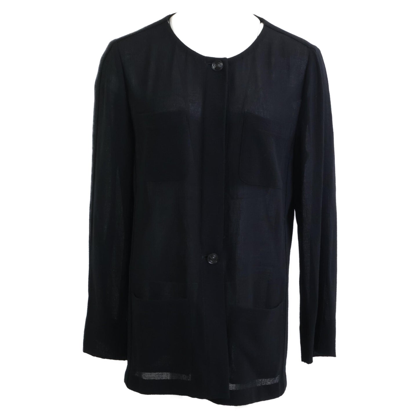 CHANEL シャネル 99P P12784V07189 ココマーク釦 比翼ジャケット/ボタンダウンスカート スーツ セットアップ 40