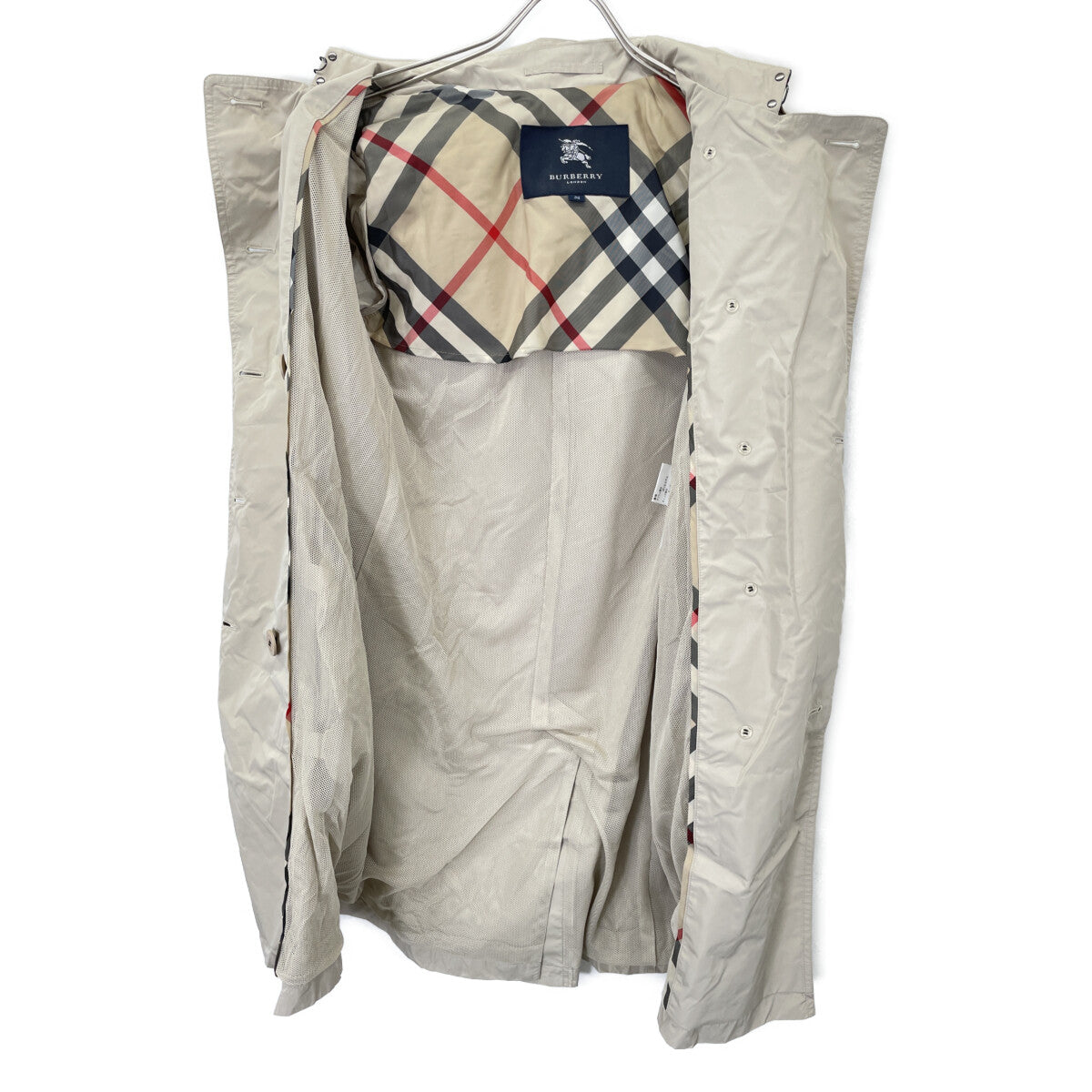 BURBERRY LONDON バーバリーロンドン B1A20-725-41 ﾍﾞｰｼﾞｭ ﾅｲﾛﾝ ﾄﾚﾝﾁｺｰﾄ コート 38