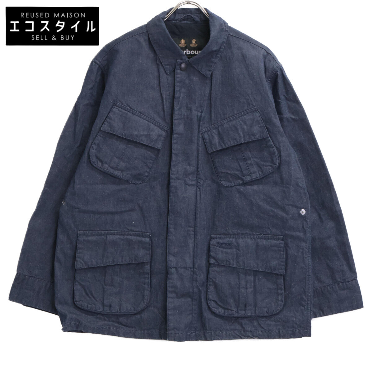 Barbour バブアー 24SS 241MCA0960 Heritage+ ジャングル ファティーグ デニムミリタリーブルゾン ジャケット SMALL