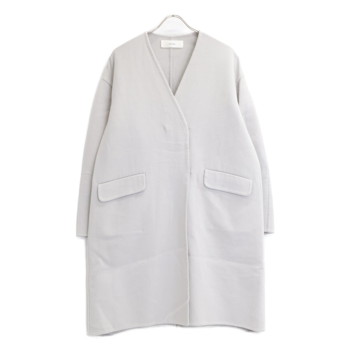 CYCLAS シクラス 1-06-06-2045 ウール×カシミヤ フックボタン　ロングコート コート 34