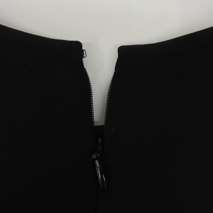 BORDERS at BALCONY ボーダーズアットバルコニー BD2221-3E-06 ﾌﾞﾗｯｸ BORDER CUFF TWILL ﾘﾀｯﾁﾌﾞﾙｽﾘｰﾌﾞﾜﾝﾋﾟｰｽ ワンピース 34