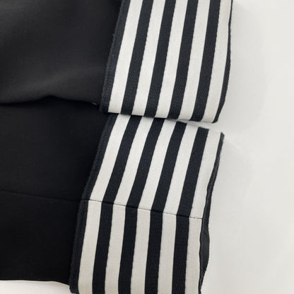 BORDERS at BALCONY ボーダーズアットバルコニー BD2221-3E-06 ﾌﾞﾗｯｸ BORDER CUFF TWILL ﾘﾀｯﾁﾌﾞﾙｽﾘｰﾌﾞﾜﾝﾋﾟｰｽ ワンピース 34