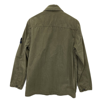 STONE ISLAND ストーンアイランド 21SS 7415439WN ｶｰｷ ｶﾞｰﾒﾝﾄﾀﾞｲ OLD加工 ｺﾝﾊﾟｽﾊﾟｯﾁ ﾌﾗｲﾄｼﾞｬｹｯﾄ ジャケット M