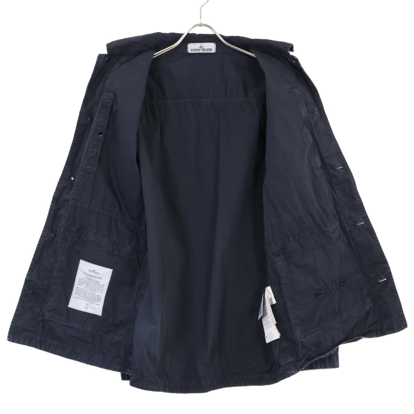 STONE ISLAND ストーンアイランド 21SS 7415439WN ガーメントダイ 製品染め コンパスパッチ フライトジャケット ジャケット M