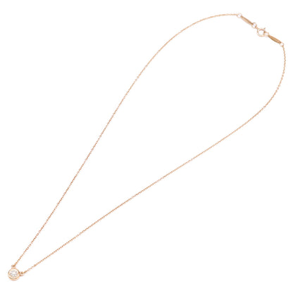 TIFFANY&Co. ティファニー 美品 750RG バイザヤード 0.15ct 1Pダイヤモンド ネックレス
