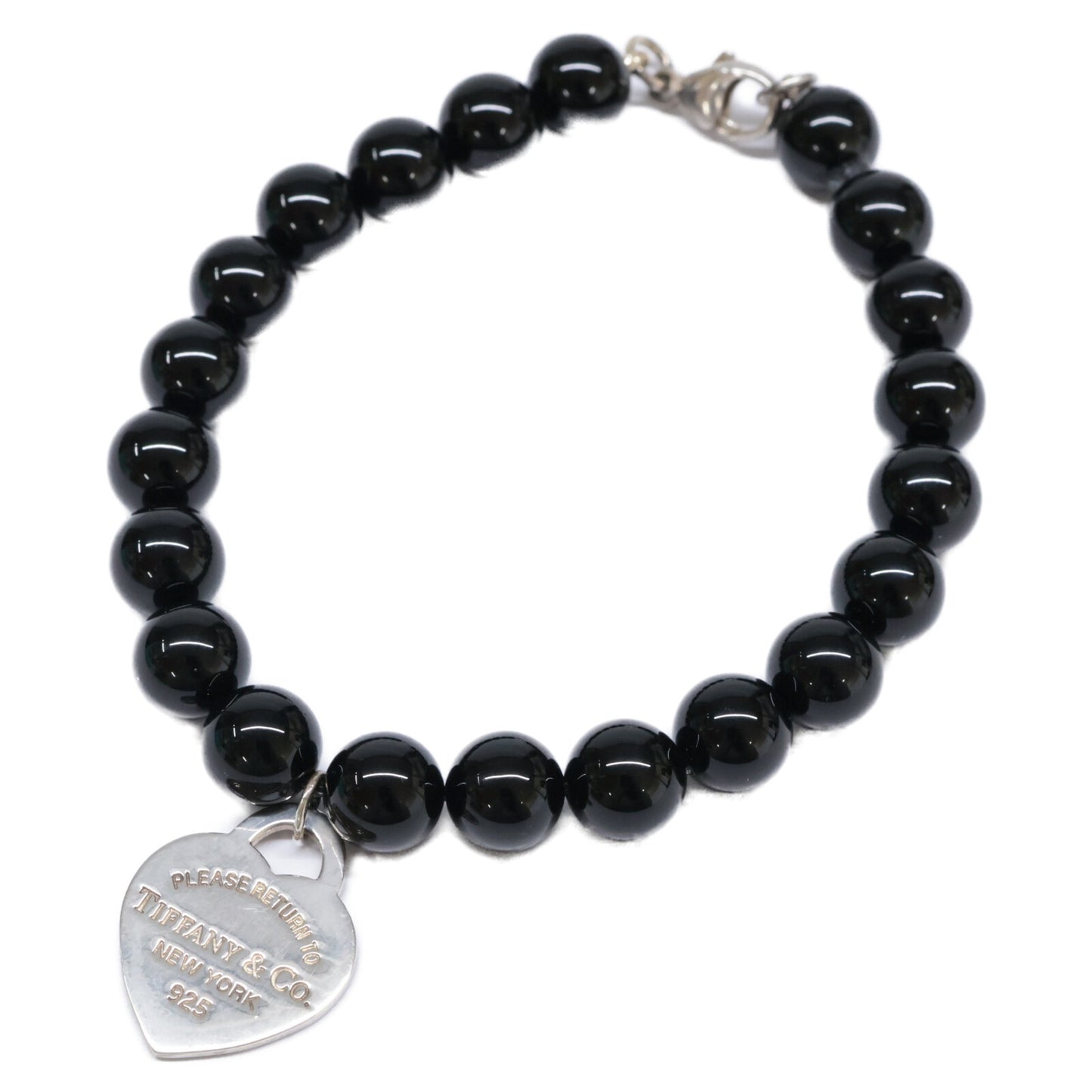 TIFFANY&Co. ティファニー AG925 リターントゥ ハートタグ オニキス ブレスレット