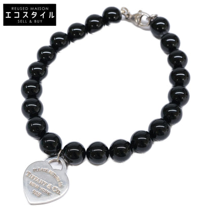 TIFFANY&Co. ティファニー AG925 リターントゥ ハートタグ オニキス ブレスレット