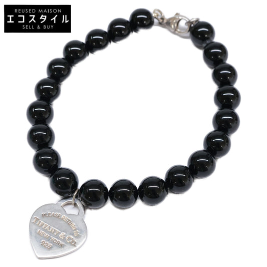 TIFFANY&Co. ティファニー AG925 リターントゥ ハートタグ オニキス ブレスレット