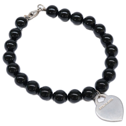 TIFFANY&Co. ティファニー AG925 リターントゥ ハートタグ オニキス ブレスレット