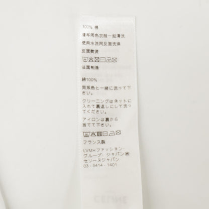 CELINE セリーヌ 2X872671Q ﾎﾜｲﾄ ﾄﾘｵﾝﾌ ｺｯﾄﾝｼﾞｬｰｼﾞｰ Tｼｬﾂ トップス S