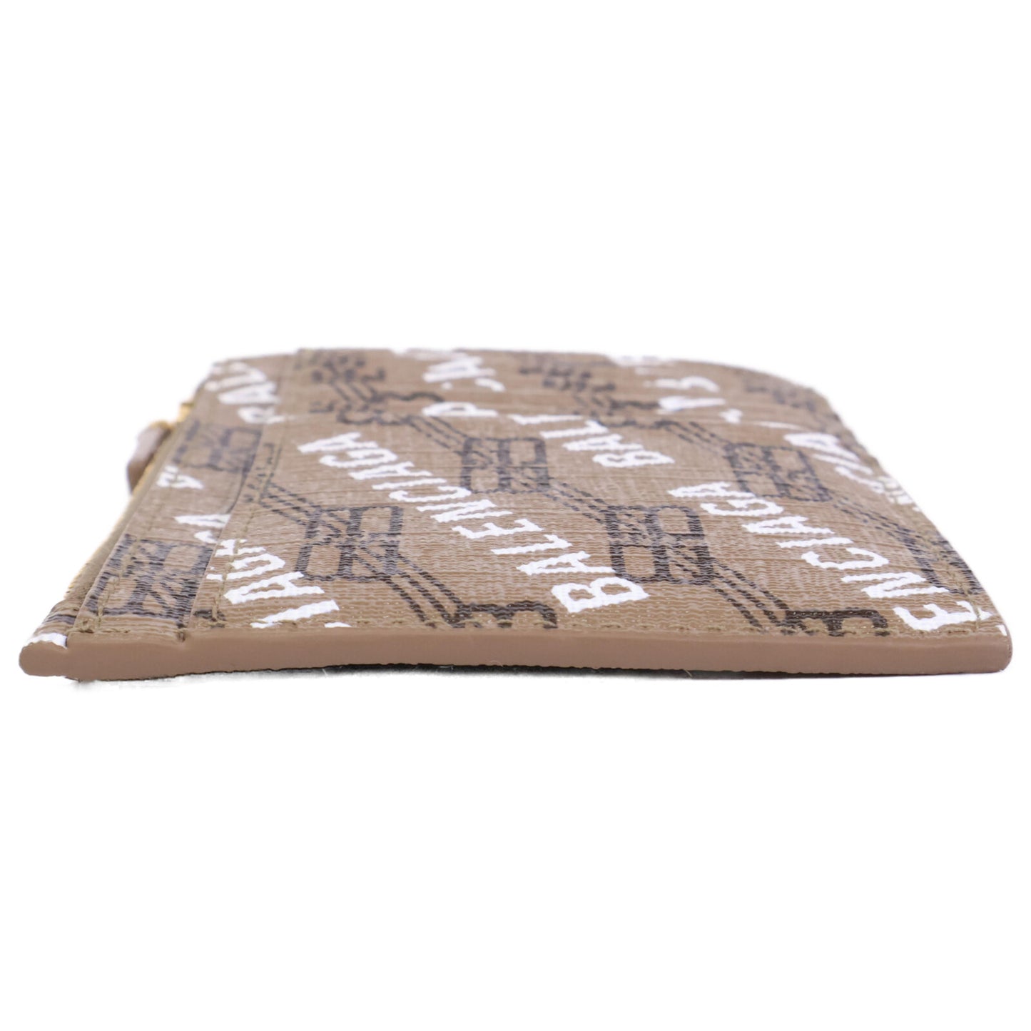 BALENCIAGA バレンシアガ 【美品】640535 BBモノグラム コーティングキャンバス フラグメントケース カード/ コインケース