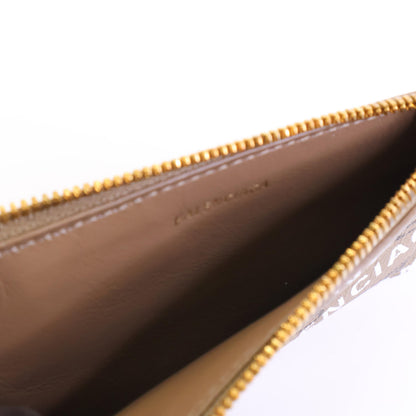 BALENCIAGA バレンシアガ 【美品】640535 BBモノグラム コーティングキャンバス フラグメントケース カード/ コインケース