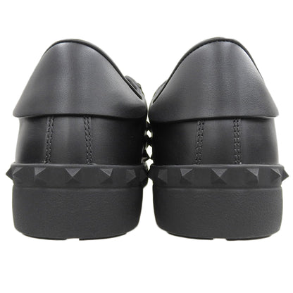 Valentino Garavani ヴァレンティノガラヴァーニ 美品 カーフレザー ロックスタッズ ラバーソールレースアップスニーカー 27cm 2Y2S0931BXE シューズ 42