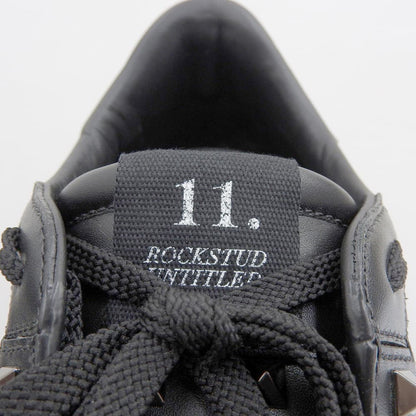 Valentino Garavani ヴァレンティノガラヴァーニ 美品 カーフレザー ロックスタッズ ラバーソールレースアップスニーカー 27cm 2Y2S0931BXE シューズ 42