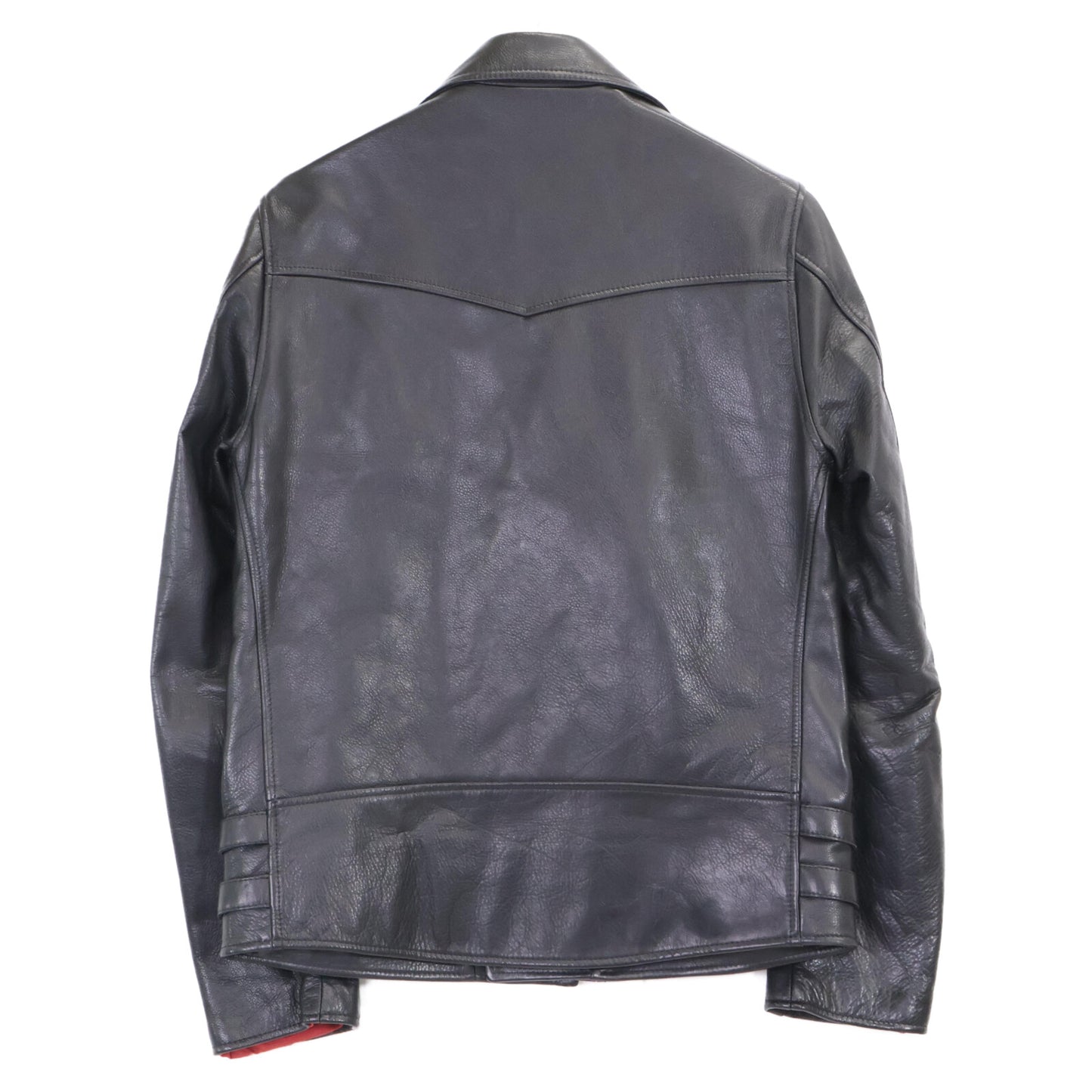 Y'2 LEATHER ワイツーレザー SHALLON/シャロン ステアオイルカーフ ダブルライダース ジャケット 42