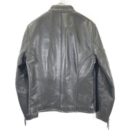 Y'2 LEATHER ワイツーレザー SR-41 ﾌﾞﾗｯｸ ｽﾃｱｵｲﾙｶｰﾌ ｼﾝｸﾞﾙﾗｲﾀﾞｰｽｼﾞｬｹｯﾄ ジャケット 40