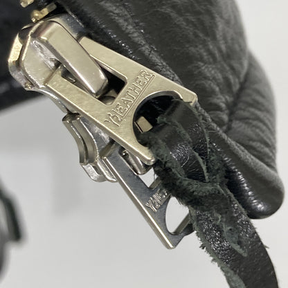 Y'2 LEATHER ワイツーレザー SR-41 ﾌﾞﾗｯｸ ｽﾃｱｵｲﾙｶｰﾌ ｼﾝｸﾞﾙﾗｲﾀﾞｰｽｼﾞｬｹｯﾄ ジャケット 40