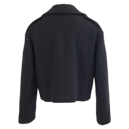 CELINE セリーヌ 国内正規 エディ期 2M7256700 カシミヤ ダブルブレスト クロップドショート コート 38