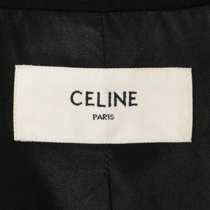 CELINE セリーヌ 国内正規 エディ期 2M7256700 カシミヤ ダブルブレスト クロップドショート コート 38