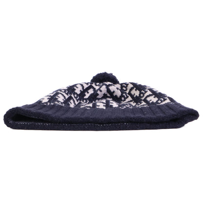 DIOR ディオール 【美品】25DOB701I099 オブリーク総柄 カシミヤ ポンポン ニット帽 帽子