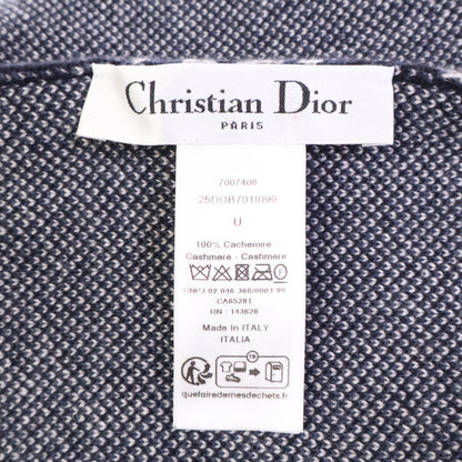 DIOR ディオール 【美品】25DOB701I099 オブリーク総柄 カシミヤ ポンポン ニット帽 帽子