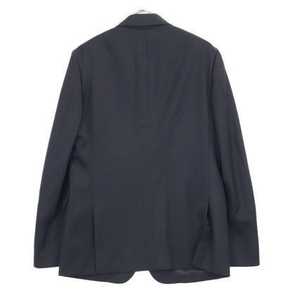 COMMEdesGARCONS HOMME DEUX コムデギャルソンオムドゥ DR-J026 ﾌﾞﾗｯｸ ｳｰﾙ100 ﾄﾞﾋﾞｰ織 ﾄﾞｯﾄ柄 ｻｲﾄﾞﾍﾞﾝﾂ 2Bﾃｰﾗｰﾄﾞｼﾞｬｹｯﾄ ジャケット M