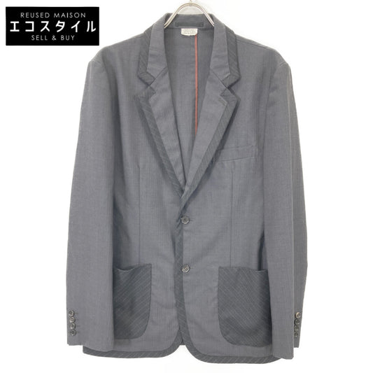 COMMEdesGARCONS HOMME DEUX コムデギャルソンオムドゥ 【美品】DM-J041 ストライプ ポケット切替 テーラード ジャケット L