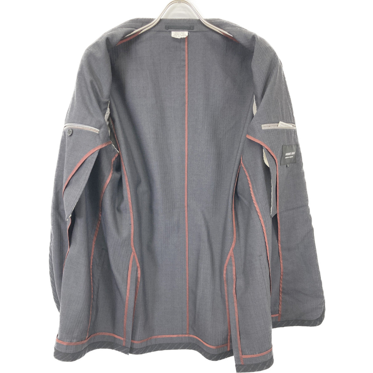 COMMEdesGARCONS HOMME DEUX コムデギャルソンオムドゥ 【美品】DM-J041 ストライプ ポケット切替 テーラード ジャケット L