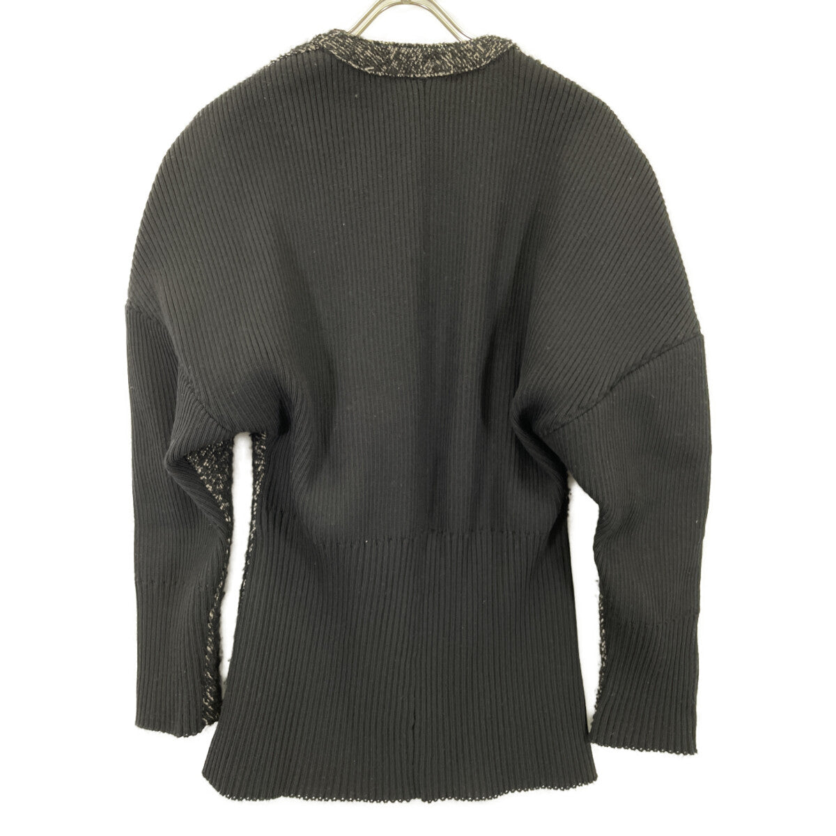 AKIRA NAKA アキラナカ AW2326-BK ﾌﾞﾗｯｸ Philine combi tex cardigan 2