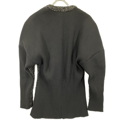 AKIRA NAKA アキラナカ AW2326-BK ﾌﾞﾗｯｸ Philine combi tex cardigan 2