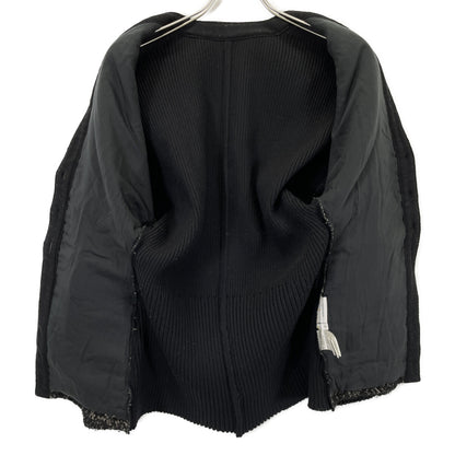 AKIRA NAKA アキラナカ AW2326-BK ﾌﾞﾗｯｸ Philine combi tex cardigan 2