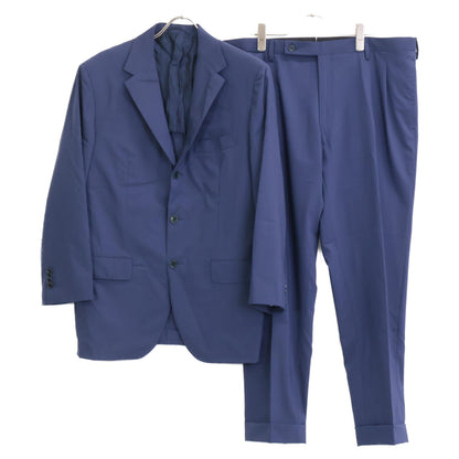 Sartorio サルトリオ SA250S064430 ﾌﾞﾙｰ ｳｰﾙ×ｼﾙｸ ｻｲﾄﾞﾍﾞﾝﾂ 2Bｼﾞｬｹｯﾄ/ﾃｰﾊﾟｰﾄﾞｽﾗｯｸｽ ｽｰﾂ コート 52