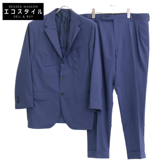 Sartorio サルトリオ SA250S064430 ﾌﾞﾙｰ ｳｰﾙ×ｼﾙｸ ｻｲﾄﾞﾍﾞﾝﾂ 2Bｼﾞｬｹｯﾄ/ﾃｰﾊﾟｰﾄﾞｽﾗｯｸｽ ｽｰﾂ コート 52