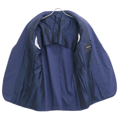 Sartorio サルトリオ SA250S064430 ﾌﾞﾙｰ ｳｰﾙ×ｼﾙｸ ｻｲﾄﾞﾍﾞﾝﾂ 2Bｼﾞｬｹｯﾄ/ﾃｰﾊﾟｰﾄﾞｽﾗｯｸｽ ｽｰﾂ コート 52