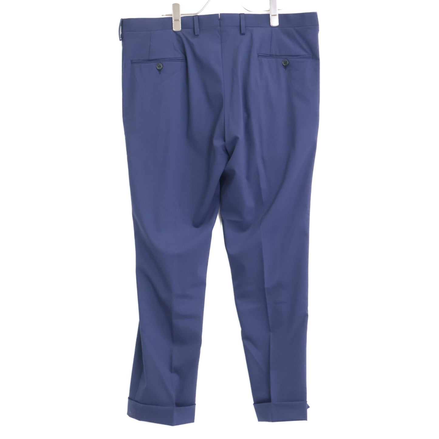 Sartorio サルトリオ SA250S064430 ﾌﾞﾙｰ ｳｰﾙ×ｼﾙｸ ｻｲﾄﾞﾍﾞﾝﾂ 2Bｼﾞｬｹｯﾄ/ﾃｰﾊﾟｰﾄﾞｽﾗｯｸｽ ｽｰﾂ コート 52