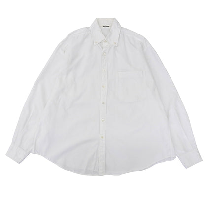 AURALEE オーラリー 日本製 ボタンダウンシャツ フィンクスシャトル オックスフォード トップス メンズ 白 ホワイト 4 A8AS01SO トップス 40