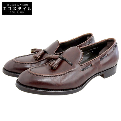 三陽山長 サンヨウヤマチョウ 美品 鹿三郎/ROKUSABURO タッセルローファー シューズ メンズ ダークブラウン 7 1/2 R2010 シューズ 7 1/2
