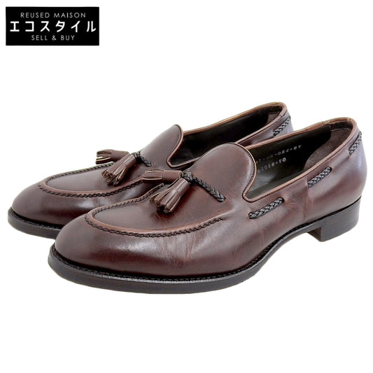 三陽山長 サンヨウヤマチョウ 美品 鹿三郎/ROKUSABURO タッセルローファー シューズ メンズ ダークブラウン 7 1/2 R2010 シューズ 7 1/2
