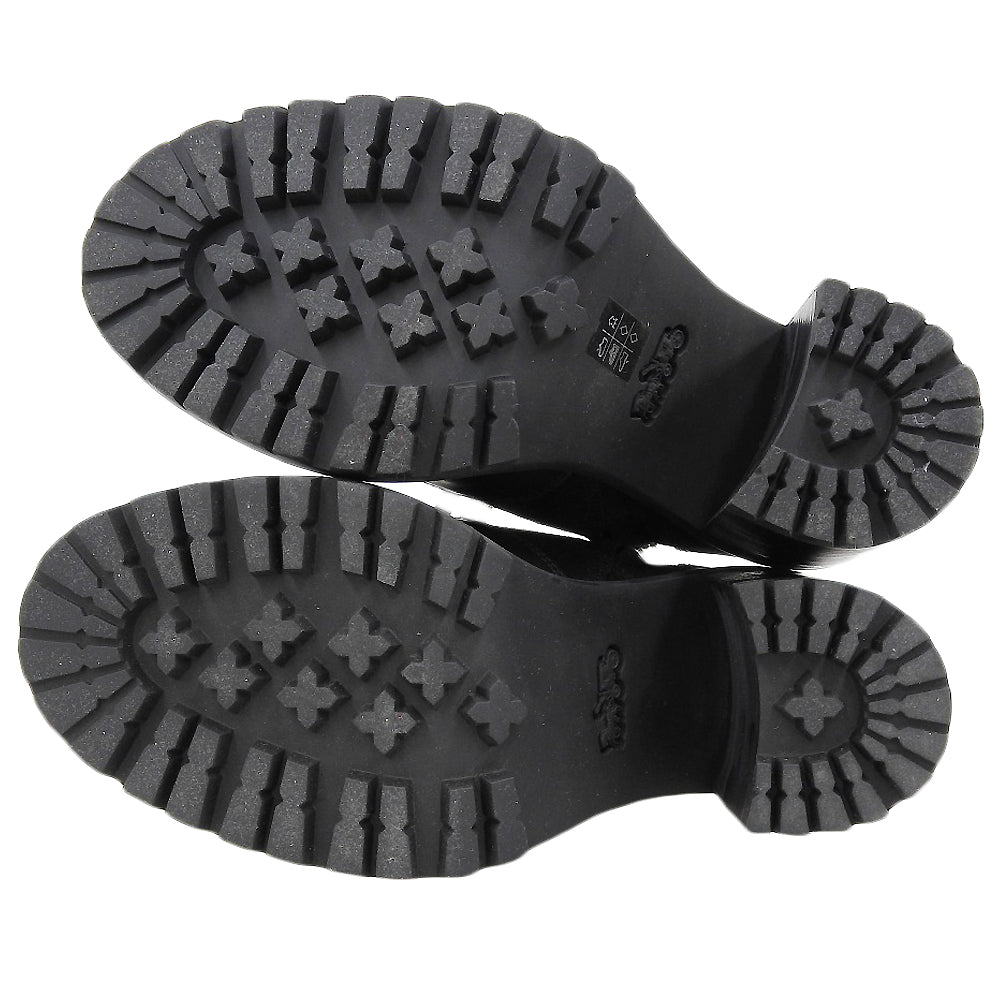 COACH コーチ 美品 スエード切り替え レースアップブーツ シューズ レディース 黒 ブラック 23.5cm G4235 シューズ 6.5B(US)