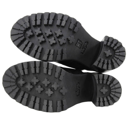 COACH コーチ 美品 スエード切り替え レースアップブーツ シューズ レディース 黒 ブラック 23.5cm G4235 シューズ 6.5B(US)