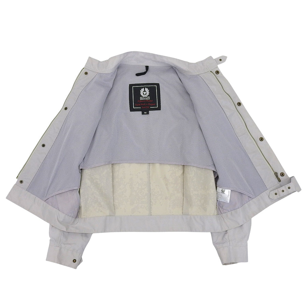 BELSTAFF ベルスタッフ ナイロン モーターサイクル ジャケット メンズ ライトグレー M ジャケット M