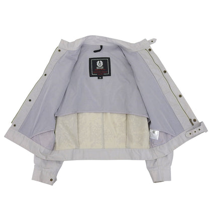 BELSTAFF ベルスタッフ ナイロン モーターサイクル ジャケット メンズ ライトグレー M ジャケット M